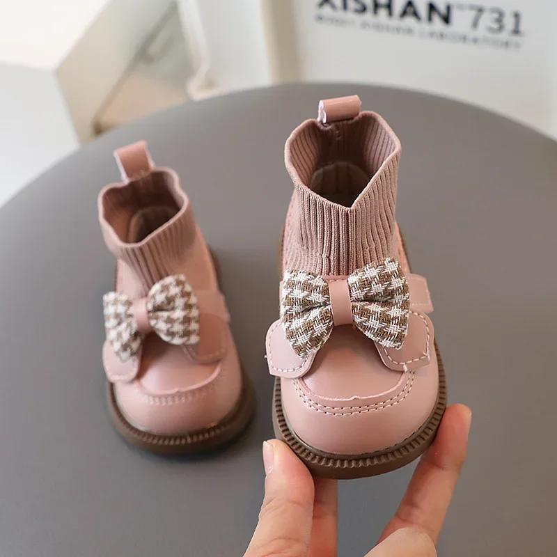 High Top Baby Girl Kintted Sock Shoes Houndstooth Buttefly-knot Toddler Boots for Kids Girls Elegant Newborn Autumn Shoes G09273 16 розовый
High Top Baby Girl Kintted Sock Shoes Houndstooth Buttefly-knot Toddler Boots for Kids Girls Elegant Newborn Autumn Shoes G09273 16 розовый