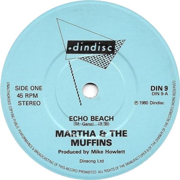 7inch Record MARTHA THE MUFFINS Echo Beach DIN9 Dindisc 1980 UK Rock Used
7inch Record MARTHA THE MUFFINS Echo Beach DIN9 Dindisc 1980 UK Rock Used