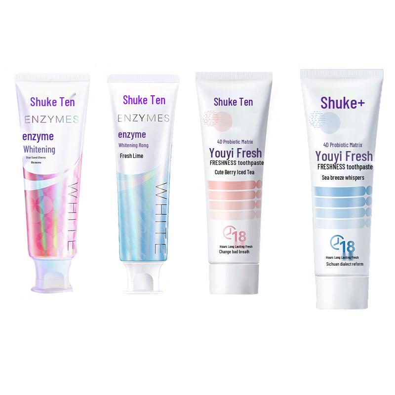 Shuke Whitening Enzyme & Probiotic Toothpaste Set
Shuke Whitening Enzyme & Probiotic Toothpaste Set