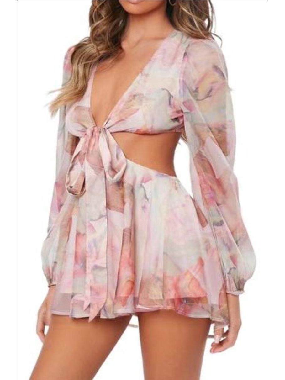 Summer Women s Chiffon Jumpsuit with Lantern Sleeves and Knot Waist Design Extra Extra Large
Summer Women s Chiffon Jumpsuit with Lantern Sleeves and Knot Waist Design Extra Extra Large