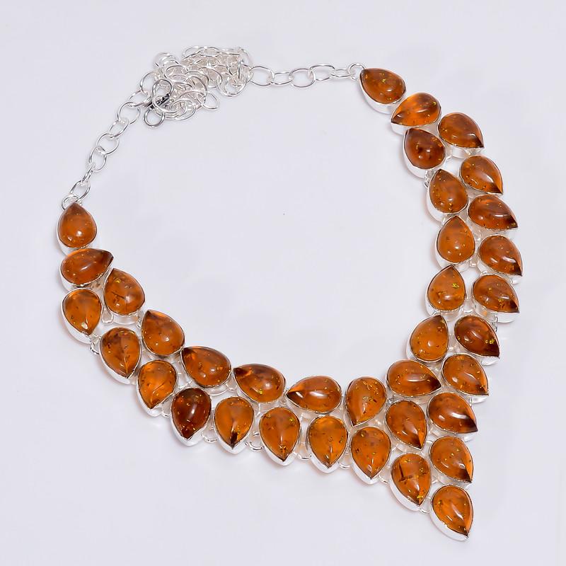 Exclusive Top Grade Qualite 100% Natural Baltic Amber Pear Shape Ethnic Handmade Jewelry 925 Steling Silver Necklace 18 WSJ-4727 срібний
Exclusive Top Grade Qualite 100% Natural Baltic Amber Pear Shape Ethnic Handmade Jewelry 925 Steling Silver Necklace 18 WSJ-4727 срібний