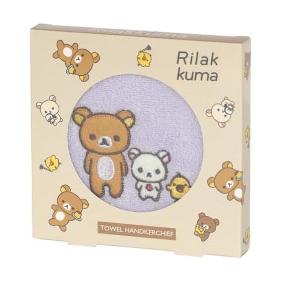 Rilakkuma Towel Handkerchief (packaged) Rilakkuma, Korilakkuma and Kiiroitori (Purple) Women s Towel Hand Towel Approx. 22cm 294102-0032-03
Rilakkuma Towel Handkerchief (packaged) Rilakkuma, Korilakkuma and Kiiroitori (Purple) Women s Towel Hand Towel Approx. 22cm 294102-0032-03