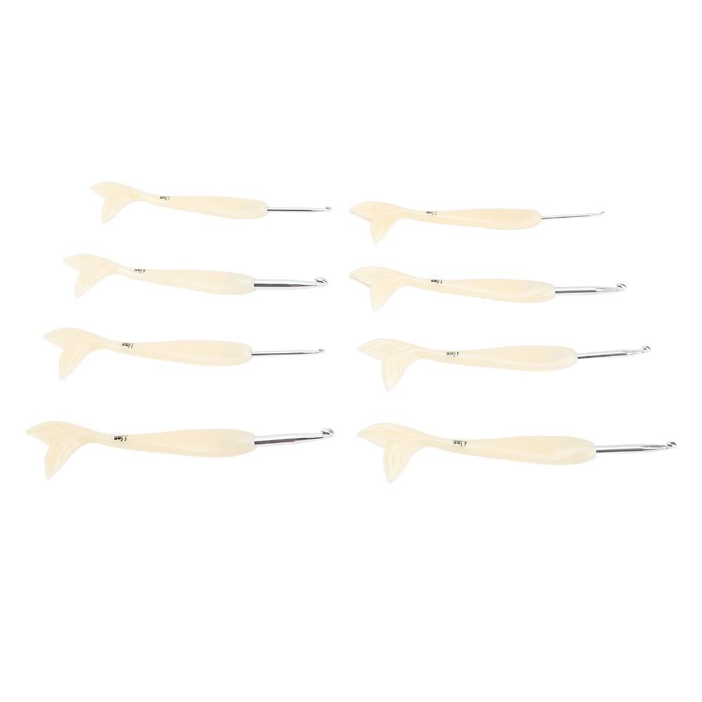 8pcs ABS Ergonomic Crochet Hook Aluminum Aluminum Crochet Hook Fish Tail Handle Crochet Hook Crafts
8pcs ABS Ergonomic Crochet Hook Aluminum Aluminum Crochet Hook Fish Tail Handle Crochet Hook Crafts