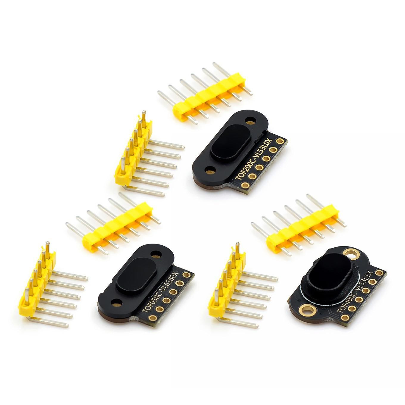 VL6180/VL53L0X/VL53L1X Time of Flight (ToF) Laser Ranging Sensor Module TOF050C TOF200C TOF400C 50CM/2M/4M IIC For Arduino STM32
VL6180/VL53L0X/VL53L1X Time of Flight (ToF) Laser Ranging Sensor Module TOF050C TOF200C TOF400C 50CM/2M/4M IIC For Arduino STM32