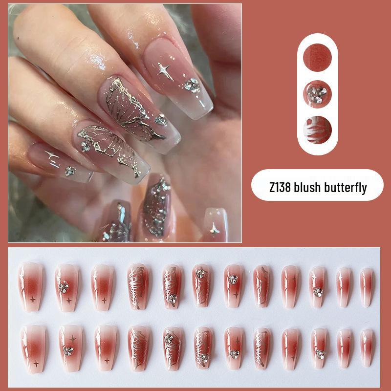 Накладные ногти «Жидкий металл» с бабочками - Съемные ногти высокого класса в холодном стиле
Накладные ногти «Жидкий металл» с бабочками - Съемные ногти высокого класса в холодном стиле