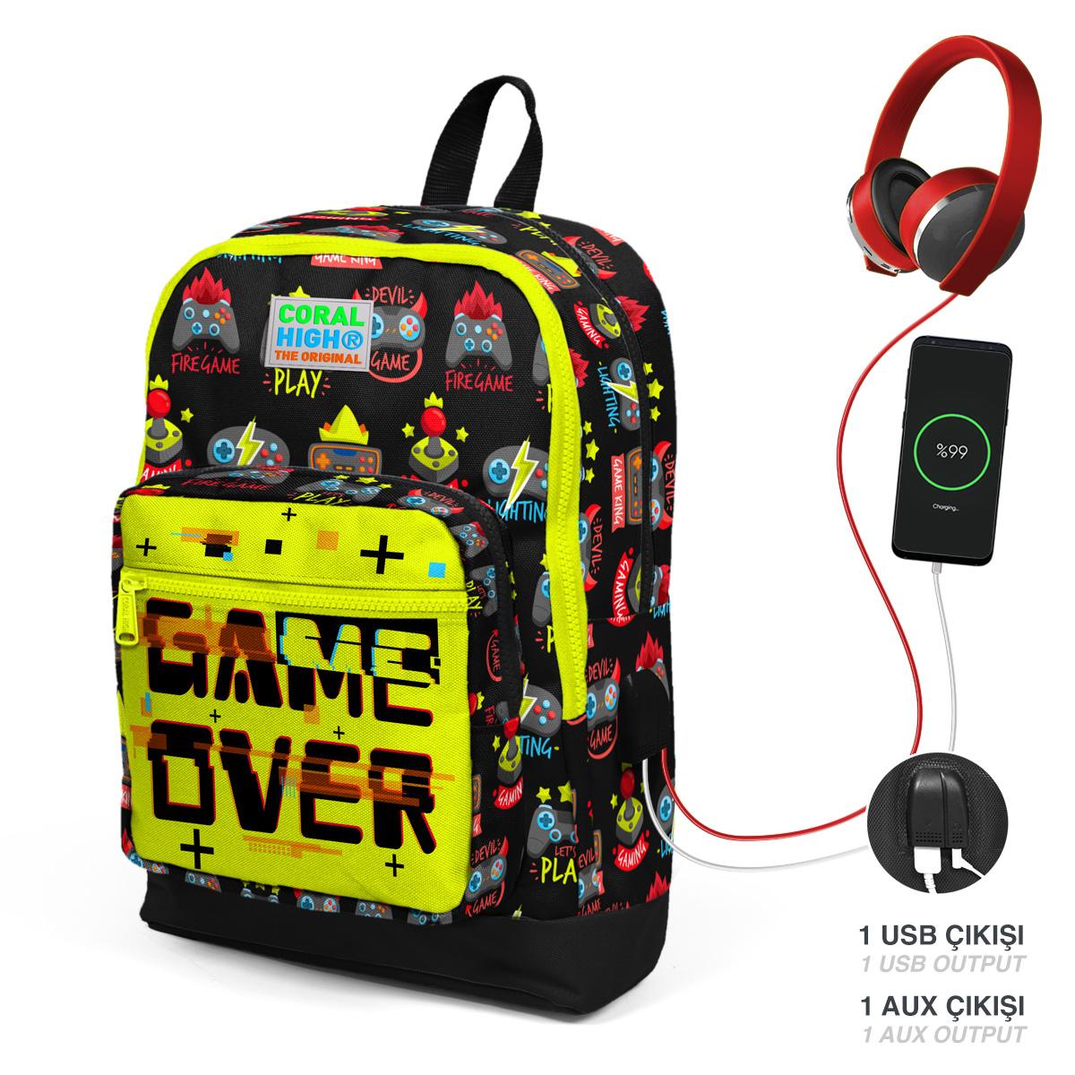 coral high Дитячий шкільний USB-рюкзак із чотирма відділеннями Game Over із чотирма відділеннями 23828
coral high Дитячий шкільний USB-рюкзак із чотирма відділеннями Game Over із чотирма відділеннями 23828