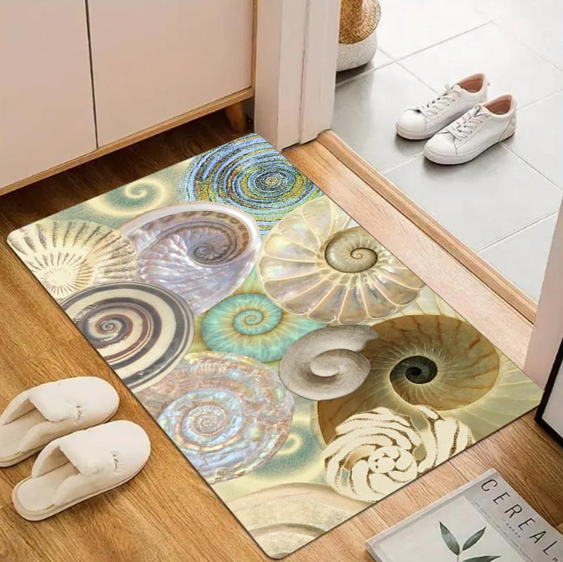 Coastal Seashell Ammonite Pattern Doormat Carpet Rug Non Slip Washable Soft Durable Decorative Floor Mat for Home Entryway 40x60cm
Coastal Seashell Ammonite Pattern Doormat Carpet Rug Non Slip Washable Soft Durable Decorative Floor Mat for Home Entryway 40x60cm