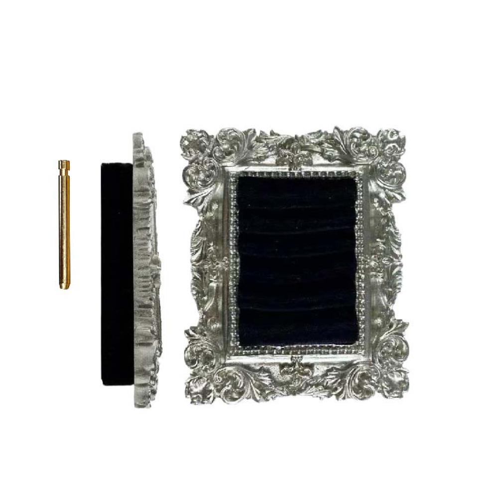 Mini Velvet Earring Tray Baroque Design Jewelry Storage Organizer Ring Display Stand Tabletop чёрный
Mini Velvet Earring Tray Baroque Design Jewelry Storage Organizer Ring Display Stand Tabletop чёрный