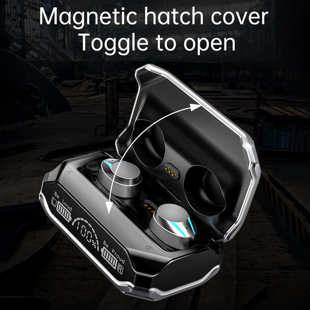 M41 Bluetooth-compatible Earphones CVC8.0 Noise Reduction Gaming Wireless Earbuds with RGB Light Charging Case A
M41 Bluetooth-compatible Earphones CVC8.0 Noise Reduction Gaming Wireless Earbuds with RGB Light Charging Case A