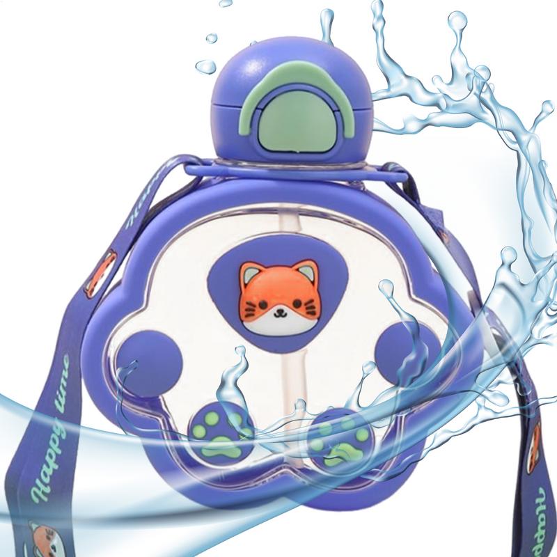 Cute Water Bottle With Straw 0.67oz Cat Paw Design Children Drinking Cup Large Capacity Shoulder Strap Leakproof Kettle For
Cute Water Bottle With Straw 0.67oz Cat Paw Design Children Drinking Cup Large Capacity Shoulder Strap Leakproof Kettle For