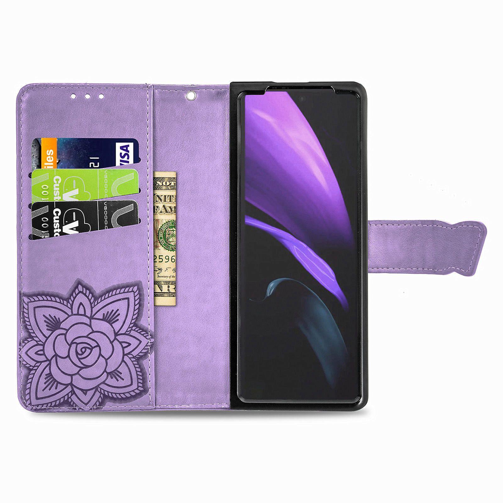 For Samsung Galaxy Z Fold4 5G Drop-proof Flip Cover Book Wallet Case Imprinted Butterfly Pattern Stand Magnetic Clasp Phone Shell with Wrist Strap Light Purple
For Samsung Galaxy Z Fold4 5G Drop-proof Flip Cover Book Wallet Case Imprinted Butterfly Pattern Stand Magnetic Clasp Phone Shell with Wrist Strap Light Purple