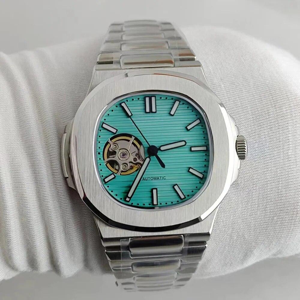 Nautilus 40mm Case Luminous S Dial Men s NH38 Movement Mechanical Fully Automatic Wrist Watch
Nautilus 40mm Case Luminous S Dial Men s NH38 Movement Mechanical Fully Automatic Wrist Watch