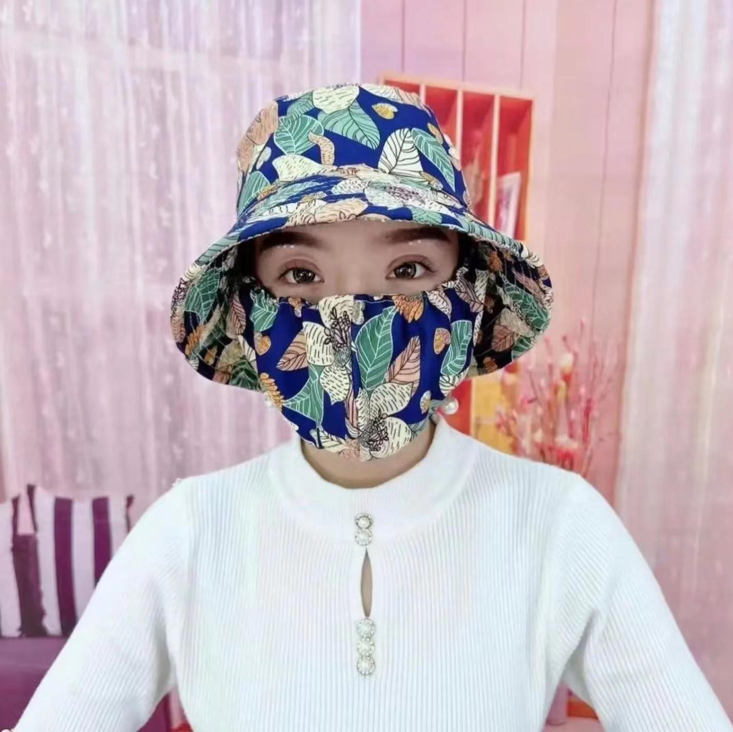 Spring new outdoor women s sunscreen sun mask integrated bucket hat summer cycling sun hat синій
Spring new outdoor women s sunscreen sun mask integrated bucket hat summer cycling sun hat синій