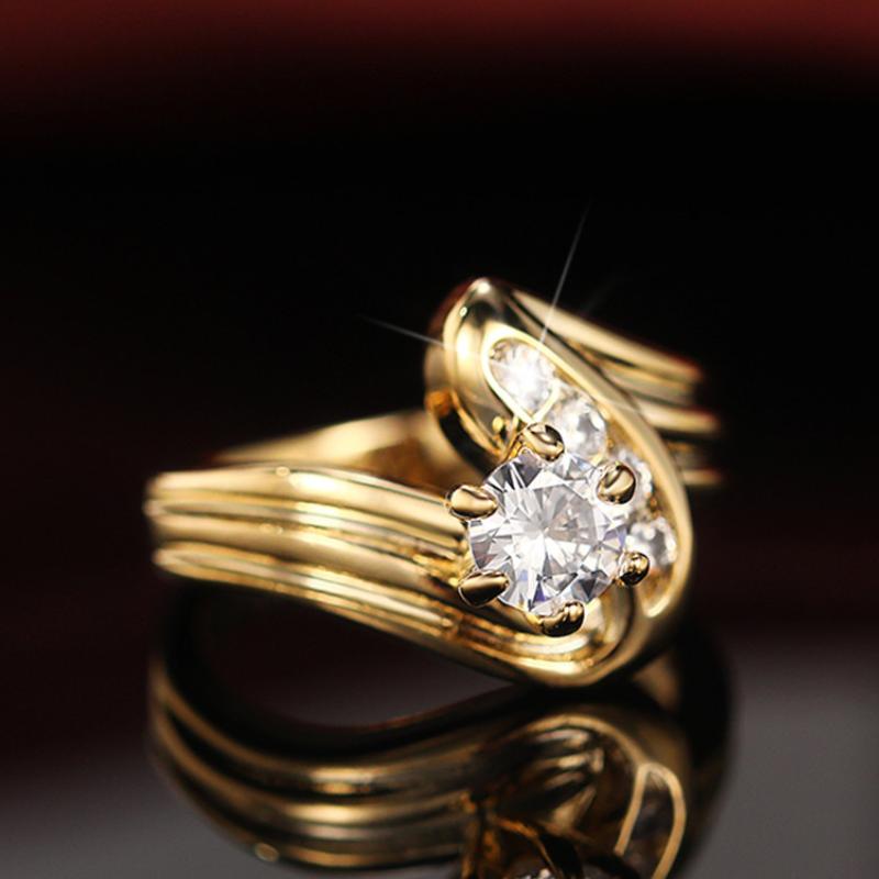 CAOSHI Chic Creative Design Ring Female Wedding Accessories Gold Color Shiny Zirconia Finger Jewelry for Engagement Ceremony 6
CAOSHI Chic Creative Design Ring Female Wedding Accessories Gold Color Shiny Zirconia Finger Jewelry for Engagement Ceremony 6