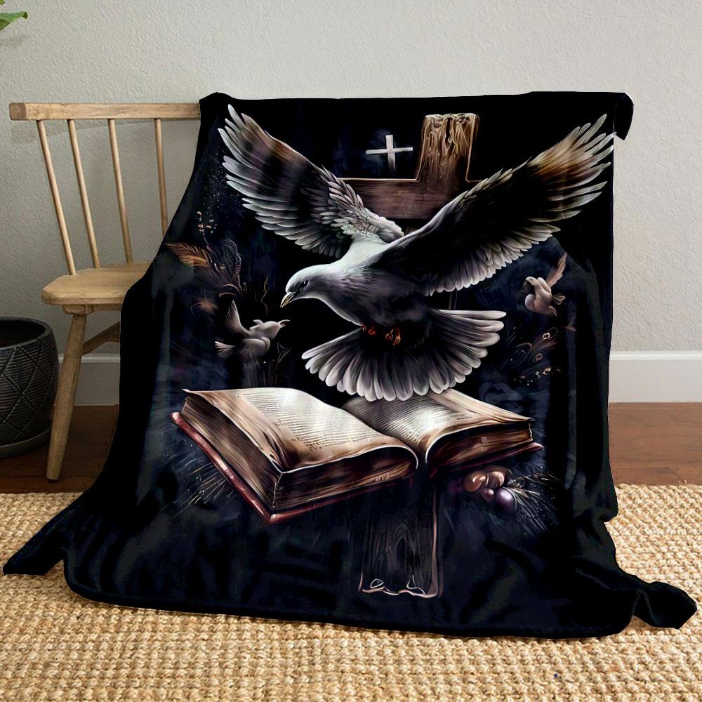 Holy Dove Cross Bible Blanket Printed Blanket for Living Room Bed Couch lunch break Soft Cozy Blanket for Friend s festival Gift 80cm x 120cm
Holy Dove Cross Bible Blanket Printed Blanket for Living Room Bed Couch lunch break Soft Cozy Blanket for Friend s festival Gift 80cm x 120cm