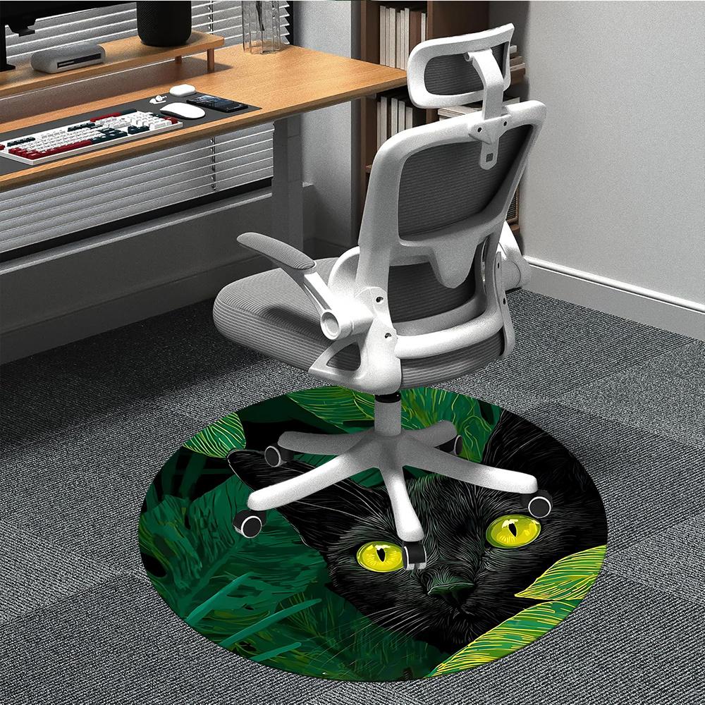 1PC Black Cat, Jungle Office Round Area Rug, Indoor Mat Suitable ForOffice, Under Office Chairs Bedroom Living Room Home Decor, Room Deco g089 80cm by 80cm
1PC Black Cat, Jungle Office Round Area Rug, Indoor Mat Suitable ForOffice, Under Office Chairs Bedroom Living Room Home Decor, Room Deco g089 80cm by 80cm