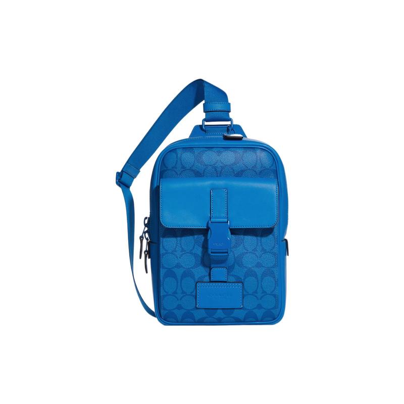 COACH Track Pack 18 Classic Presbyopia with Leather Zipper Color Blocking Adjustable Shoulder Strap Crossbody Shoulder Chest Bag Small Men s Blue синій
COACH Track Pack 18 Classic Presbyopia with Leather Zipper Color Blocking Adjustable Shoulder Strap Crossbody Shoulder Chest Bag Small Men s Blue синій