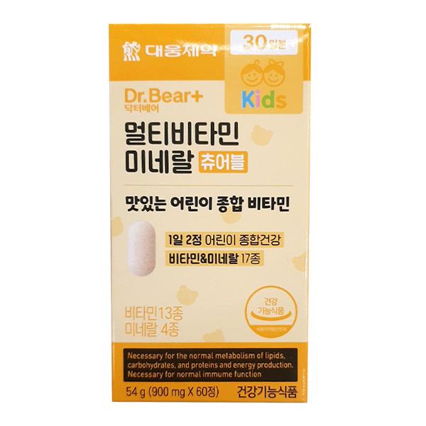 Daewoong Dr. Bear Kids Multivitamin Mineral Chewable One thing
Daewoong Dr. Bear Kids Multivitamin Mineral Chewable One thing