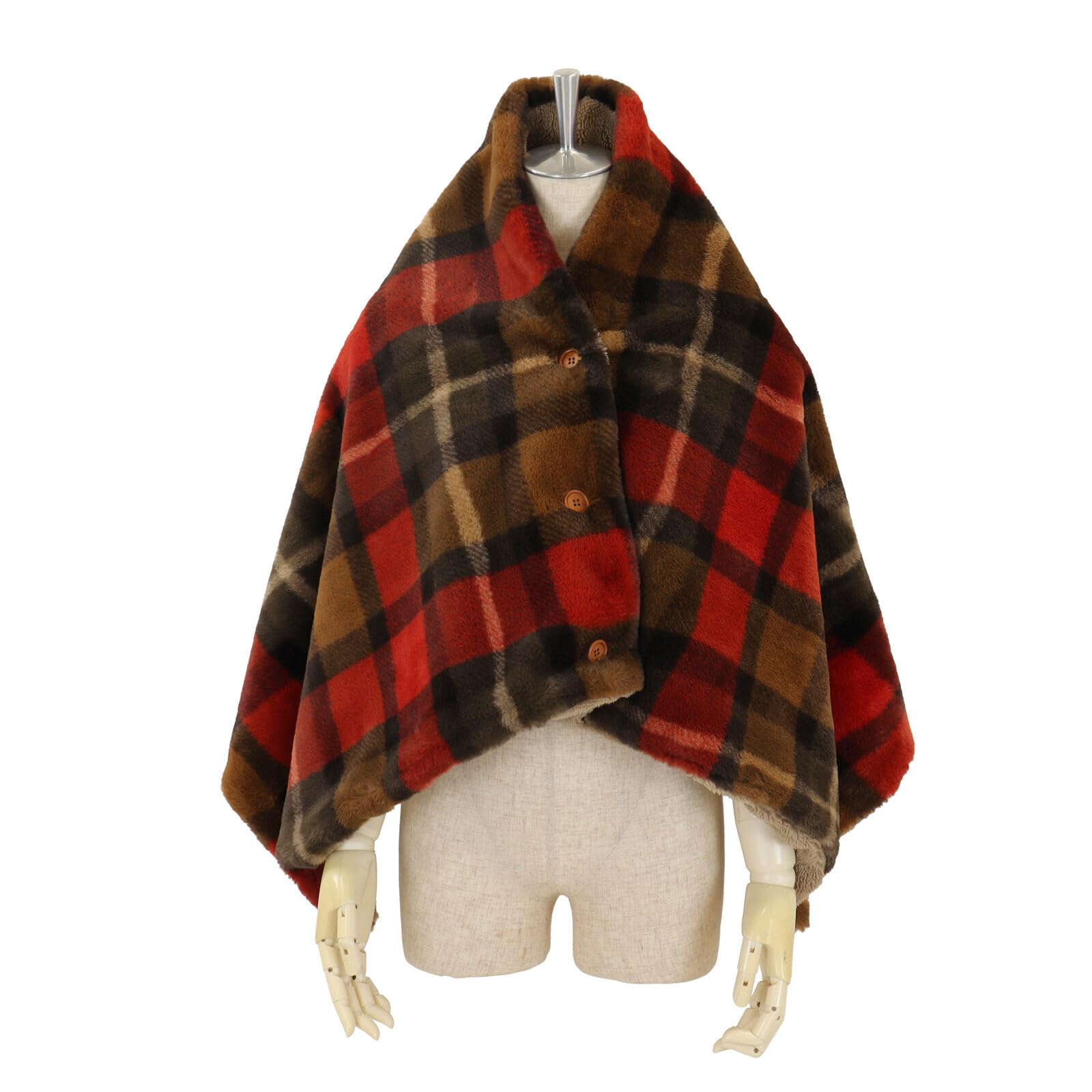 Kawashima Selkon TAUKO Poncho, Check Fur, Brown, 60 x 130cm, GJ6115
Kawashima Selkon TAUKO Poncho, Check Fur, Brown, 60 x 130cm, GJ6115