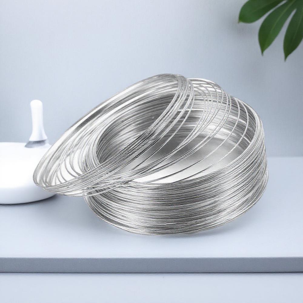 100 Loops Memory Beading Steel Wire for DIY Jewelry Bracelet Making Supplies 1PC Beading Accessories Tools
100 Loops Memory Beading Steel Wire for DIY Jewelry Bracelet Making Supplies 1PC Beading Accessories Tools