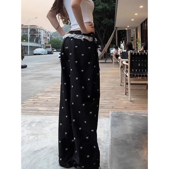 Summer 2026 Celeb Trend: Sweet Cool Lace Patchwork Bow Embroidery Loose Casual Women s Pants Small чёрный
Summer 2026 Celeb Trend: Sweet Cool Lace Patchwork Bow Embroidery Loose Casual Women s Pants Small чёрный