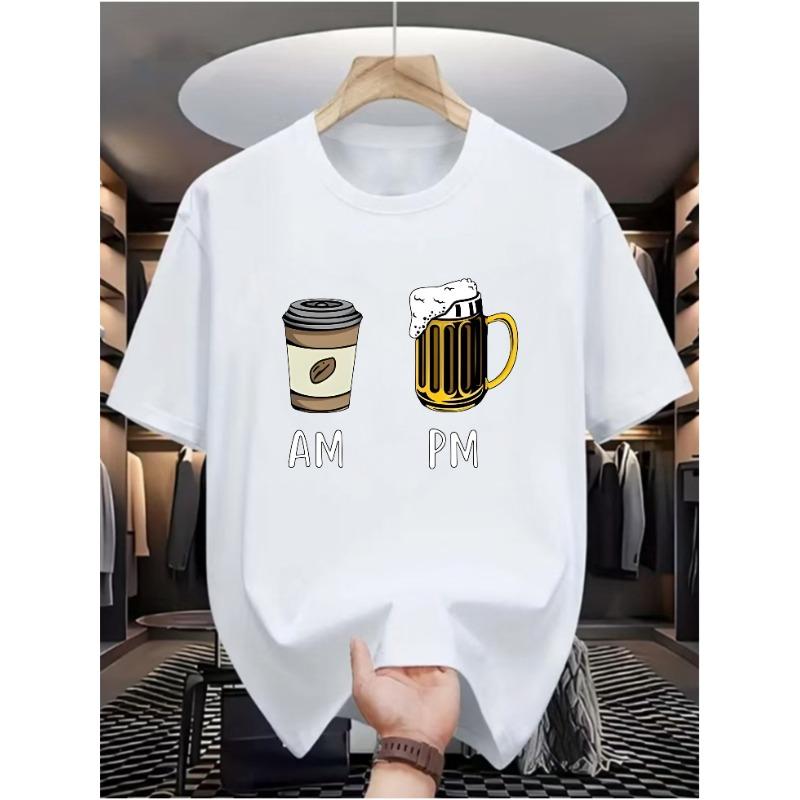 European sizes Coffee & Beer Men s Casual Digital Print T-Shirt - Fiber, Crew Neck, Short Sleeve, Street Hip-Hop Style 4XL білий
European sizes Coffee & Beer Men s Casual Digital Print T-Shirt - Fiber, Crew Neck, Short Sleeve, Street Hip-Hop Style 4XL білий