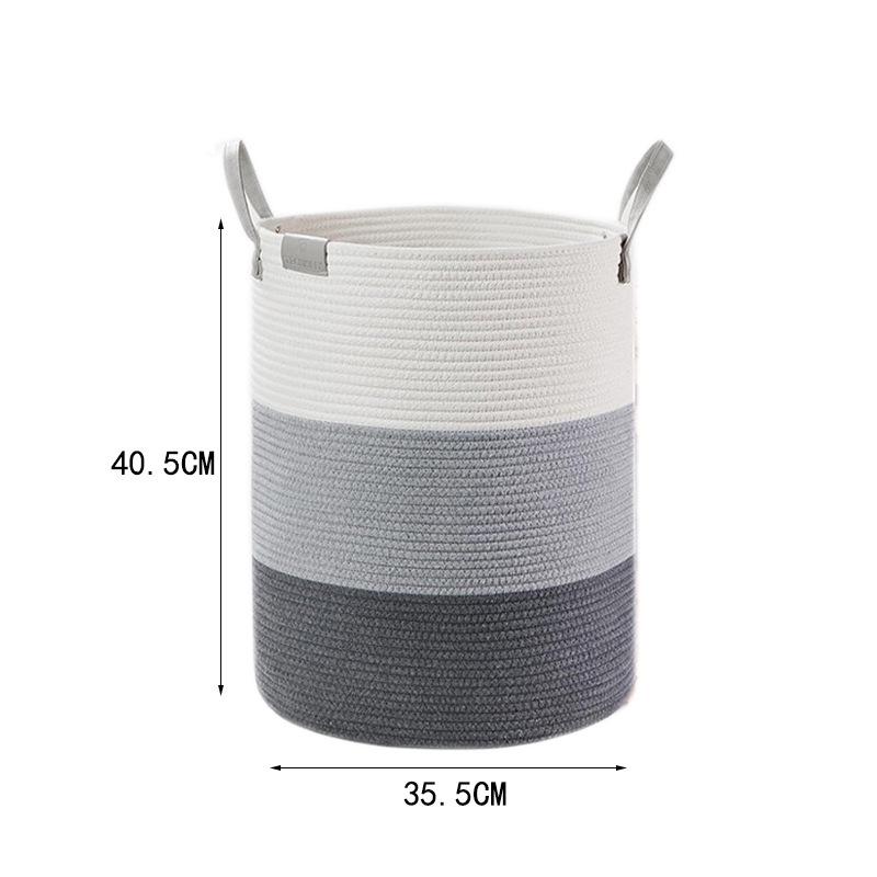 Скандинавская плетеная корзина из хлопковой веревки - Домашний декор и хранение белья, Большая вместимость для гостиной или спальни Small (35.5*40.5 cm)
Скандинавская плетеная корзина из хлопковой веревки - Домашний декор и хранение белья, Большая вместимость для гостиной или спальни Small (35.5*40.5 cm)
