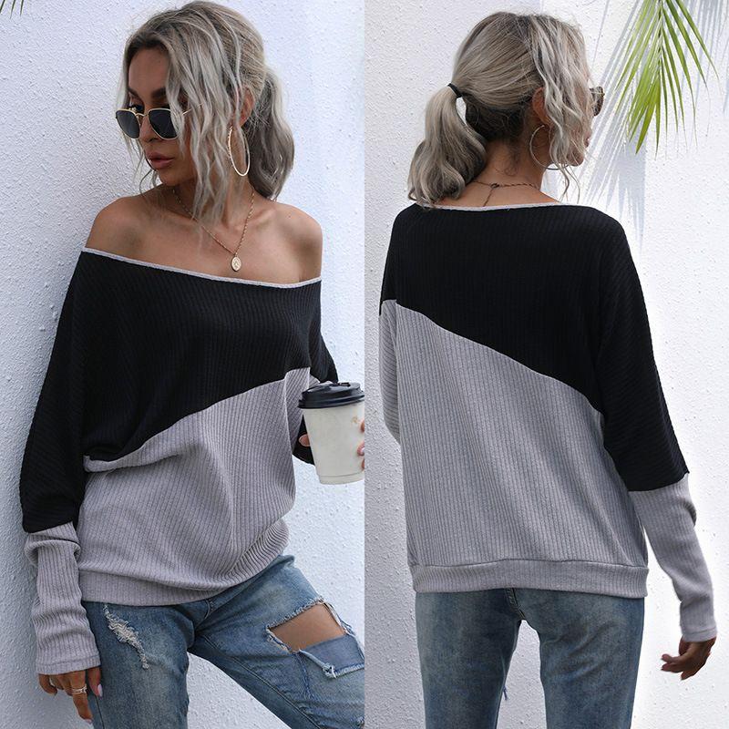 T-shirt Loose Long Sleeve One Shoulder Topt T-shirt Loose Long Sleeves off Shoulder Black Gray XL
T-shirt Loose Long Sleeve One Shoulder Topt T-shirt Loose Long Sleeves off Shoulder Black Gray XL