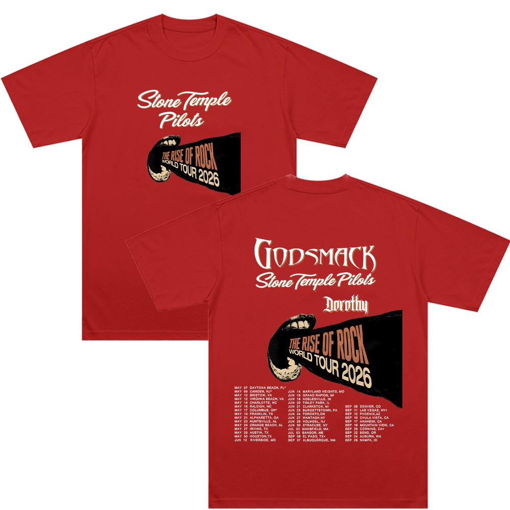 Stone Temple Pilots The Rise of Rock World Tour 2026 T Shirt Rock Music Merch Tees High Street Pure Cotton Tops Unisex Streetwear Band T-shirt XS красный
Stone Temple Pilots The Rise of Rock World Tour 2026 T Shirt Rock Music Merch Tees High Street Pure Cotton Tops Unisex Streetwear Band T-shirt XS красный