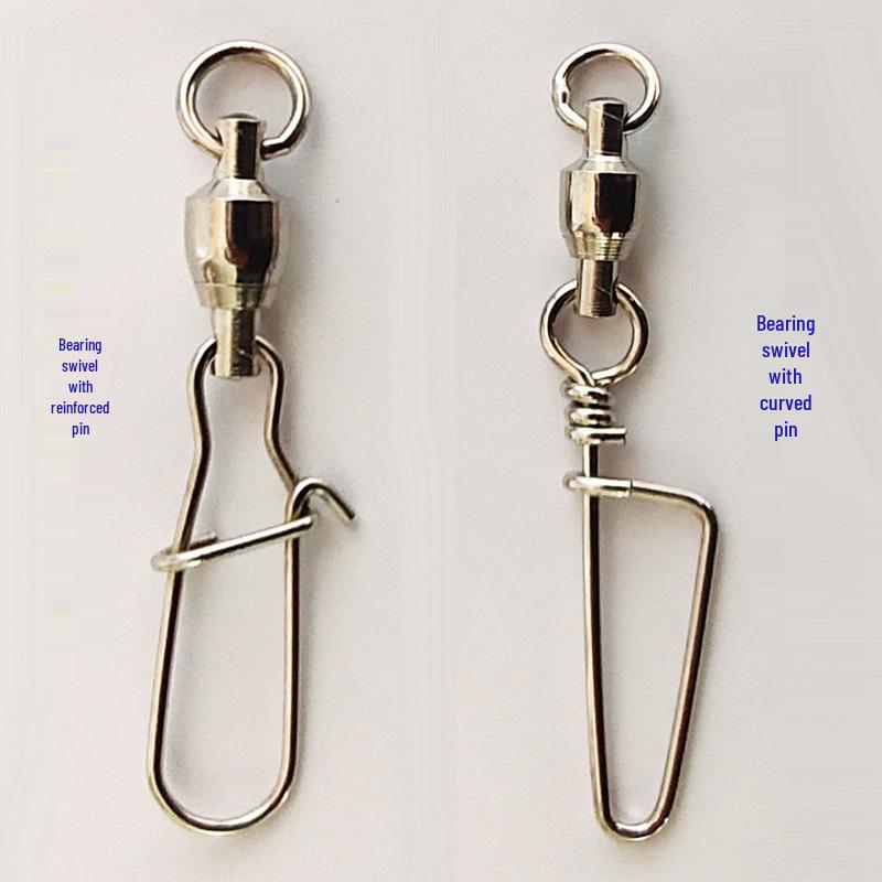 Улучшенный вертлюг с подшипником, коннектор для джиг-приманок для глубоководной рыбалки Bearing Swivel + Curved Pin #1
Улучшенный вертлюг с подшипником, коннектор для джиг-приманок для глубоководной рыбалки Bearing Swivel + Curved Pin #1
