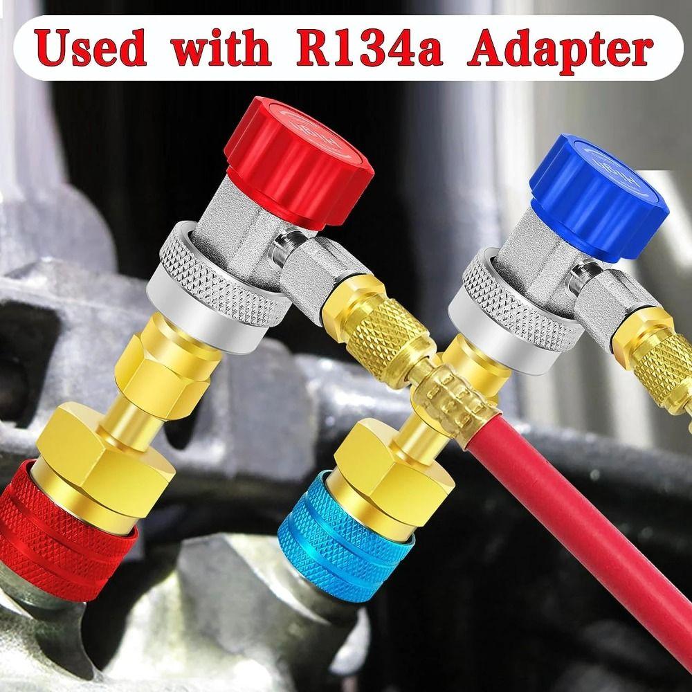1/2Pcs High and Low Side R1234YF Quick Coupler Adapter AC Hose Fitting Connectors R1234YF To R134A High&Low Pressure
1/2Pcs High and Low Side R1234YF Quick Coupler Adapter AC Hose Fitting Connectors R1234YF To R134A High&Low Pressure