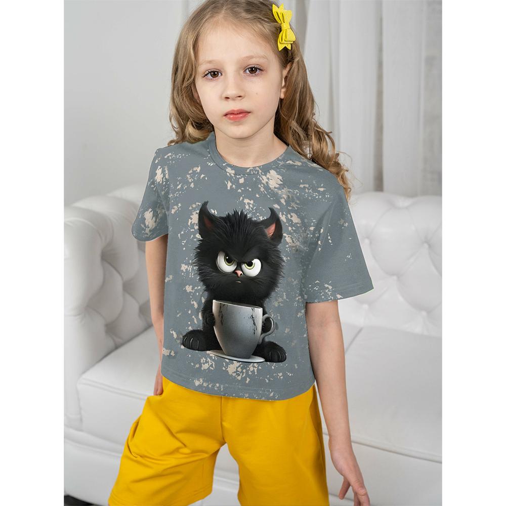 Футболка для девочки Grumpy Coffe Cat Детская одежда для девочек 2024 Летние футболки для детей Детская одежда Верхняя одежда для детей и подростков 100cm
Футболка для девочки Grumpy Coffe Cat Детская одежда для девочек 2024 Летние футболки для детей Детская одежда Верхняя одежда для детей и подростков 100cm