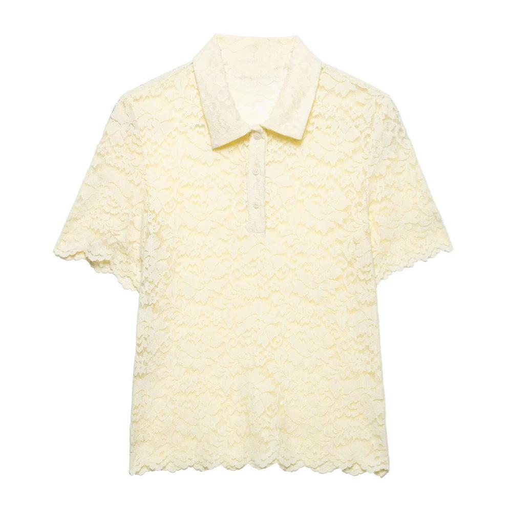 2025 Spring/Summer Women s Slim Fit Sexy Lace Top with Short Sleeves and Lapel Extra Small
2025 Spring/Summer Women s Slim Fit Sexy Lace Top with Short Sleeves and Lapel Extra Small