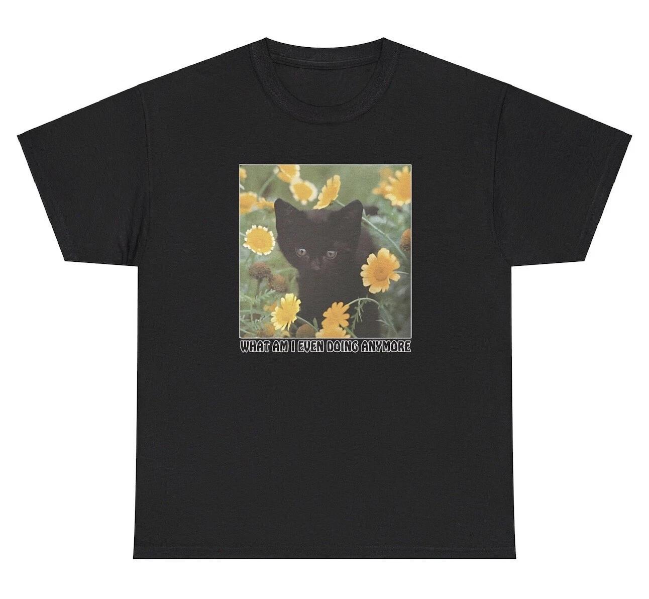 What Am I Doing T Shirt Funny Cat Lover Existential Crisis Silly Humor Tee XL
What Am I Doing T Shirt Funny Cat Lover Existential Crisis Silly Humor Tee XL