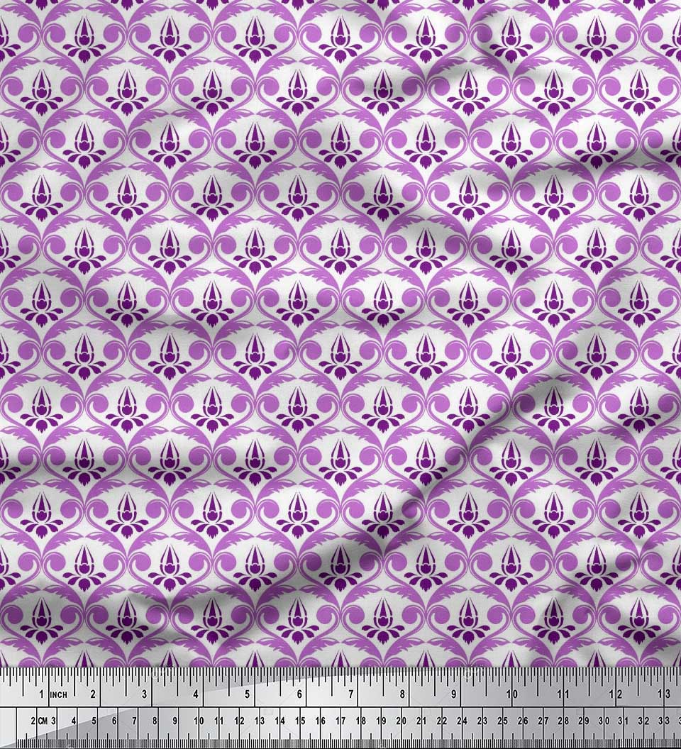 Японська креп-атласна тканина Soimoi Ogee Damask Decor Fabric Printed meter 42 Inch 42 Inch Wide - Poly Crepe фіолетовий
Японська креп-атласна тканина Soimoi Ogee Damask Decor Fabric Printed meter 42 Inch 42 Inch Wide - Poly Crepe фіолетовий