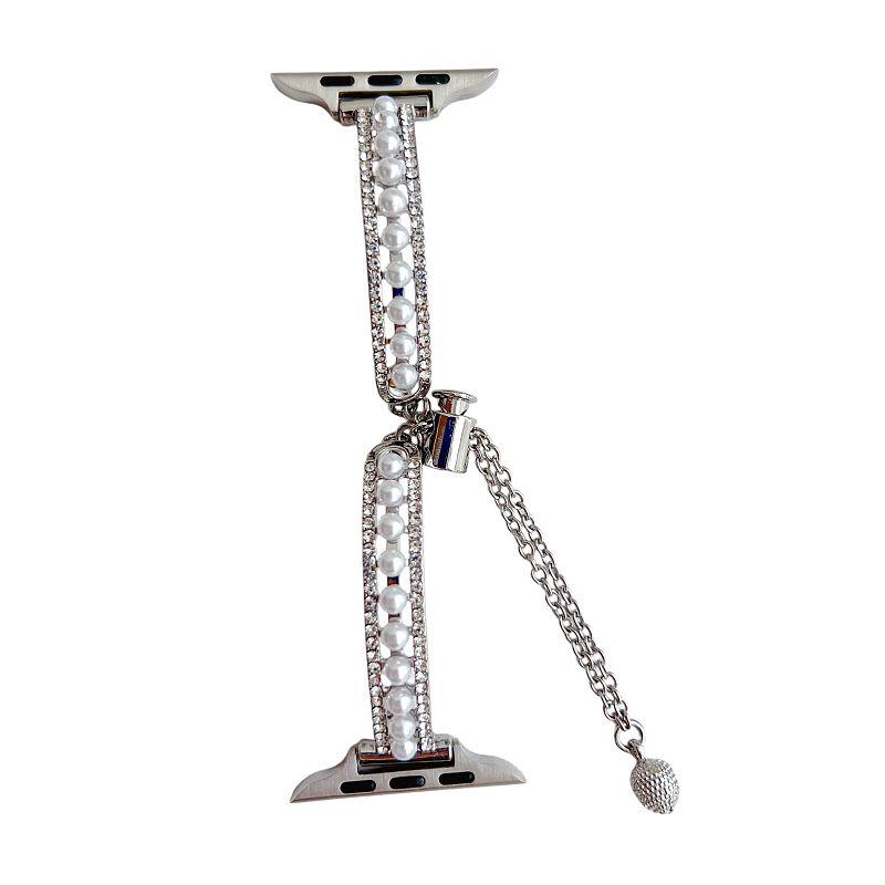 Diamond Pearl Strap for Apple Watch Band 49 46 44 45 42 41 40 38mm Women Wristband Jewelry Bangle Bracelet for iWatch S10 9 8 7 iwatch S10 46mm білий
Diamond Pearl Strap for Apple Watch Band 49 46 44 45 42 41 40 38mm Women Wristband Jewelry Bangle Bracelet for iWatch S10 9 8 7 iwatch S10 46mm білий