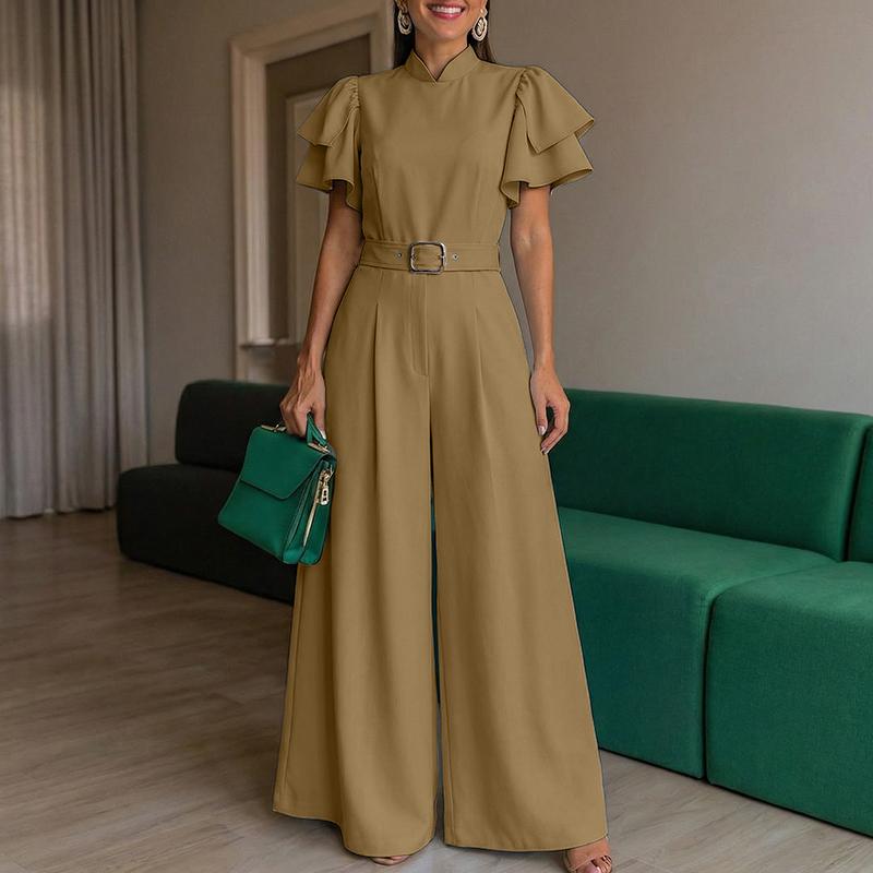 ZANZEA Women Casual Ruffles Short Sleeve Loose Wide Leg Jumpsuits 5XL коричневий
ZANZEA Women Casual Ruffles Short Sleeve Loose Wide Leg Jumpsuits 5XL коричневий