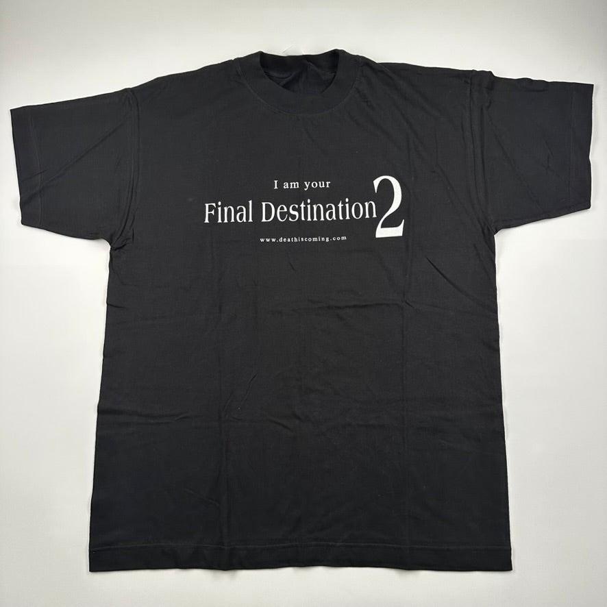 2003 I Am Your Final Destination 2 Shirt Size S-5XL REPRINT NEW Unisex T-Shirt XXXXL
2003 I Am Your Final Destination 2 Shirt Size S-5XL REPRINT NEW Unisex T-Shirt XXXXL