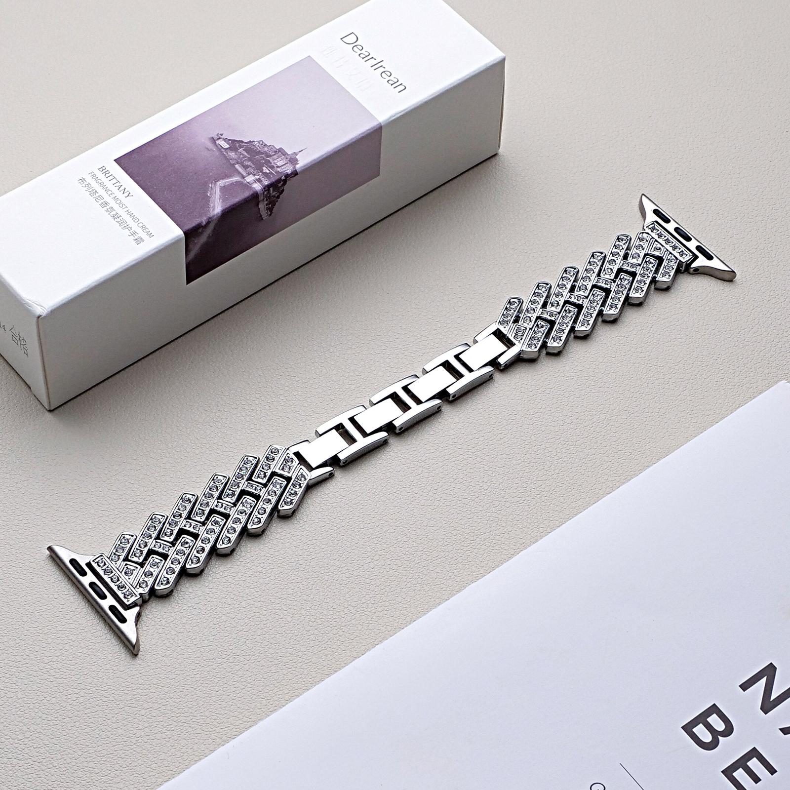 Diamond strap suitable for Apple Watch 40/44/38/45/41/49/42mm metal bracelet iWatch series se 7 6 3 5 Ultra 2 8 9 42mm 44mm 45mm 49mm срібний
Diamond strap suitable for Apple Watch 40/44/38/45/41/49/42mm metal bracelet iWatch series se 7 6 3 5 Ultra 2 8 9 42mm 44mm 45mm 49mm срібний