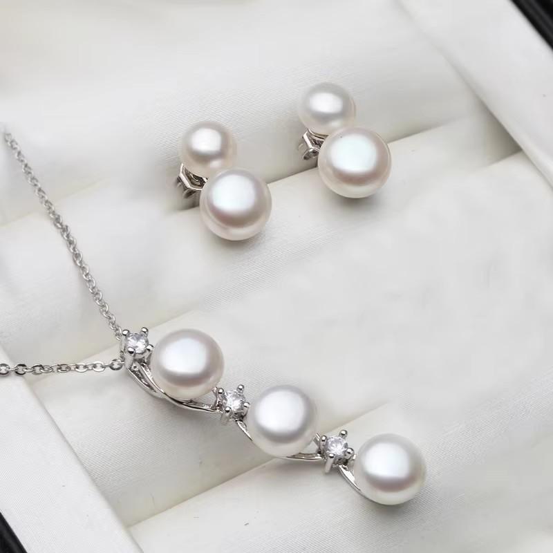 Wedding 925 Silver Natural Freshwater Pearl Necklace Earrings Set,Multi Color Pearl Jewelry Set Wife Mother Birthday Gift Black
Wedding 925 Silver Natural Freshwater Pearl Necklace Earrings Set,Multi Color Pearl Jewelry Set Wife Mother Birthday Gift Black