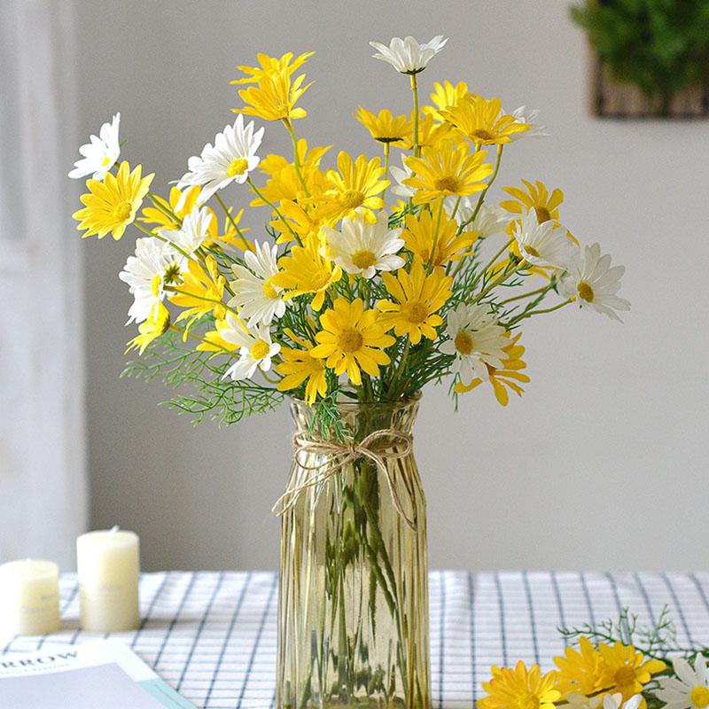 5Pcs 50cm Artificial White Daisy Flower Bouquet DIY Vase Home Garden Living Room Decoration Wedding Party Silk Fake Flowers жёлтый
5Pcs 50cm Artificial White Daisy Flower Bouquet DIY Vase Home Garden Living Room Decoration Wedding Party Silk Fake Flowers жёлтый