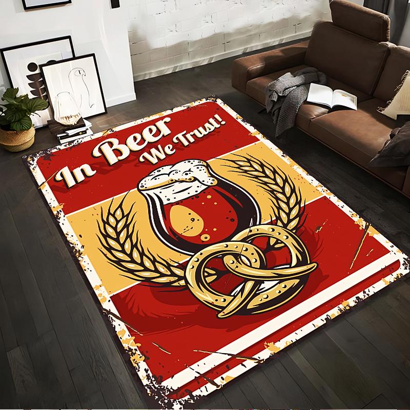 Beer-Themed Carpet with Pretzel and Wheat Vintage Design Print Suitable for use as an anti-slip for living room bedroom sofas 40x60cm( 15x23in )
Beer-Themed Carpet with Pretzel and Wheat Vintage Design Print Suitable for use as an anti-slip for living room bedroom sofas 40x60cm( 15x23in )