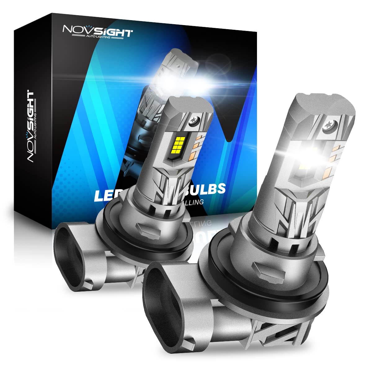 NOVSIGHT LED Headlight, H8/H9/H11/H16, Explosive Light, Small, 20,000 lm (10000 lm*2), 90 W (45
NOVSIGHT LED Headlight, H8/H9/H11/H16, Explosive Light, Small, 20,000 lm (10000 lm*2), 90 W (45