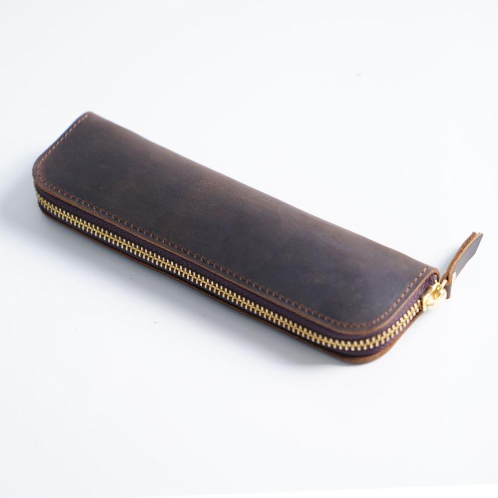 Zipper Closure Vintage Pencil Case Cowhide Pen Bag Portable Pen Protective Sleeve Business кофейный
Zipper Closure Vintage Pencil Case Cowhide Pen Bag Portable Pen Protective Sleeve Business кофейный