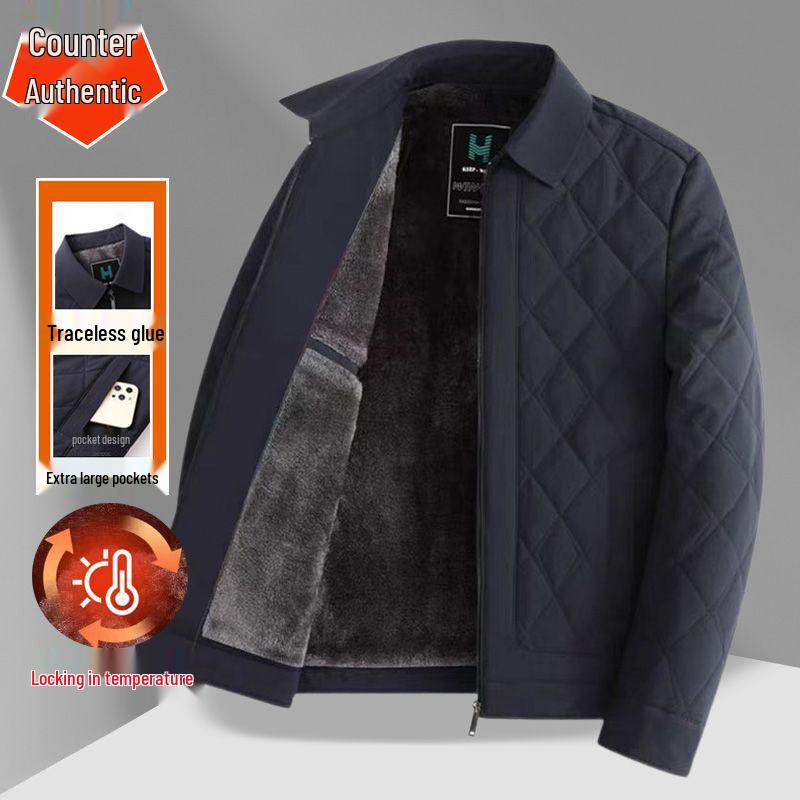 Fleece-Lined Cotton Winter Jacket for Elderly Men, Lightweight and Thick with Lapel Collar L (100-115 lbs)
Fleece-Lined Cotton Winter Jacket for Elderly Men, Lightweight and Thick with Lapel Collar L (100-115 lbs)