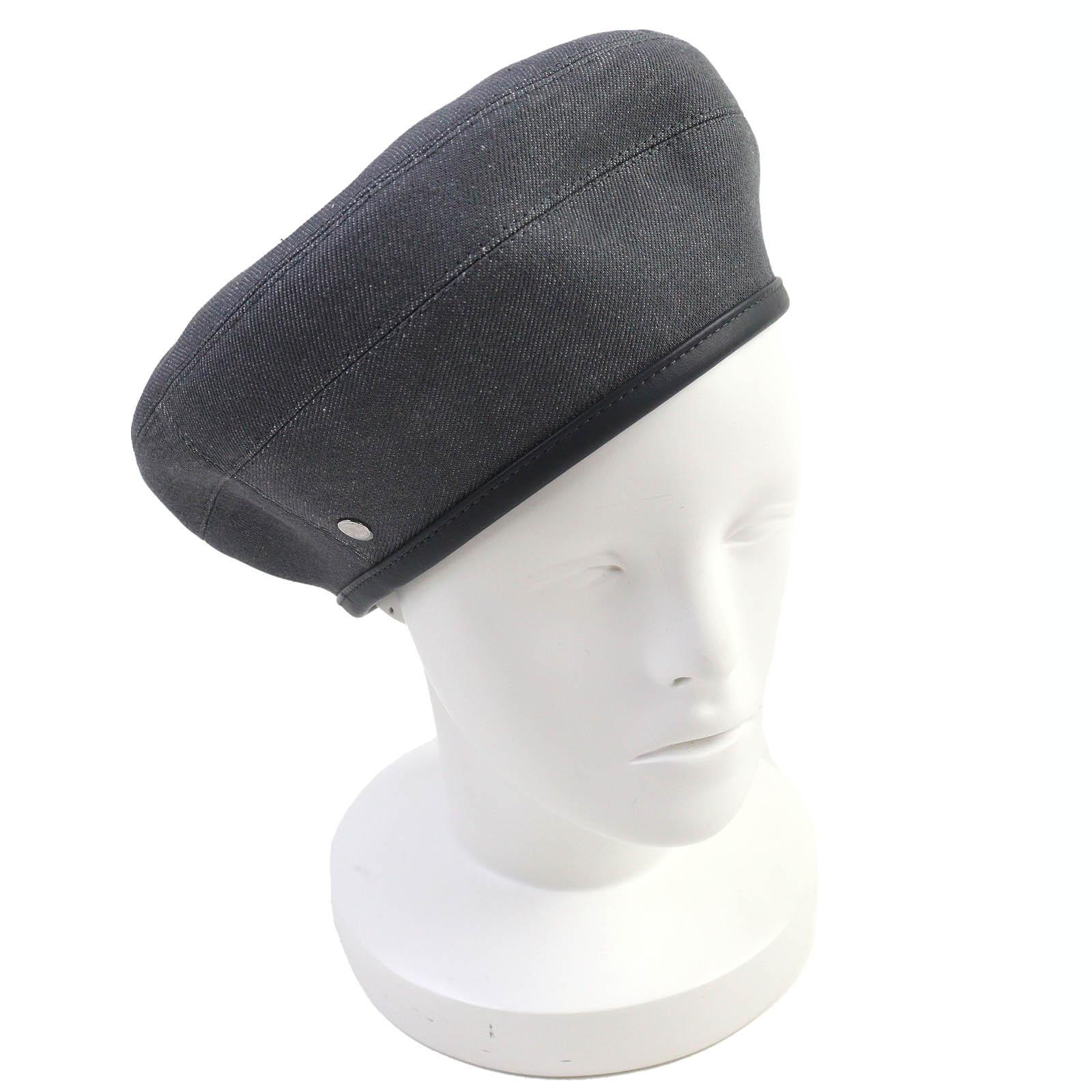 Pristine HERMES beret Saint Honoré Leather Trim Denim cotton Women 58 222017N Used
Pristine HERMES beret Saint Honoré Leather Trim Denim cotton Women 58 222017N Used