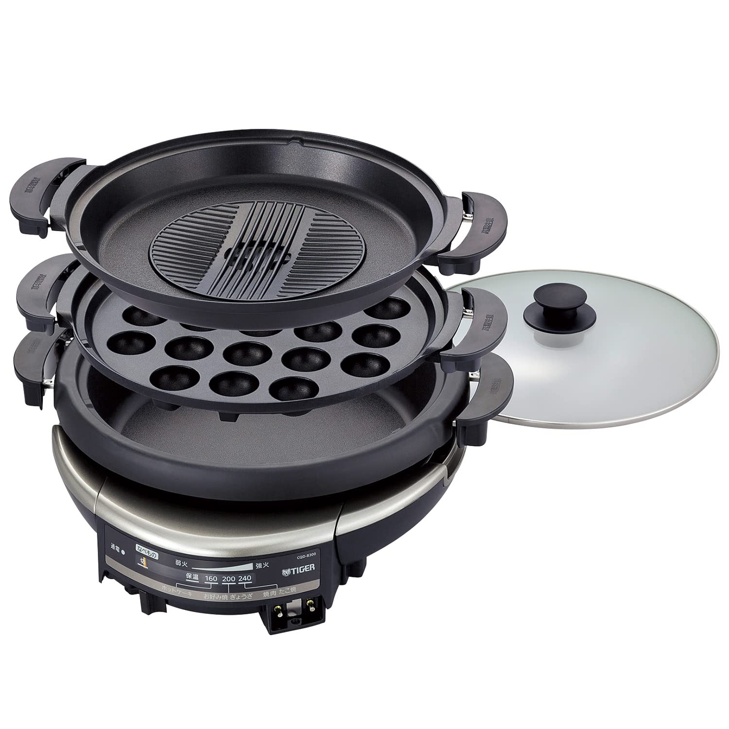 Tiger Thermos Grill Pot Deep Pot Takoyaki Yakiniku 3 Plate Type with Glass Lid Metallic Brown (TIGER) 5.0L CQD-B301TH
Tiger Thermos Grill Pot Deep Pot Takoyaki Yakiniku 3 Plate Type with Glass Lid Metallic Brown (TIGER) 5.0L CQD-B301TH
