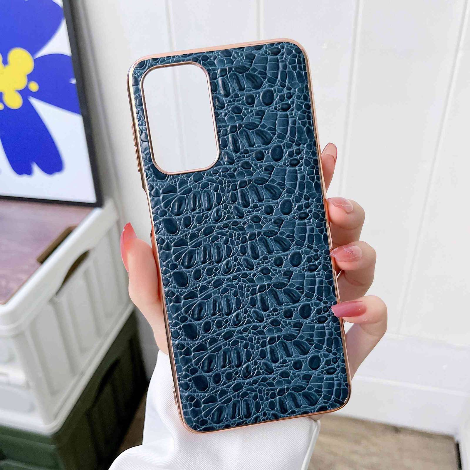 For Samsung Galaxy A23 5G (Global Version)/4G Textured Genuine Cowhide Leather+TPU+PC Phone Case Nano Electroplating Protective Cover Blue
For Samsung Galaxy A23 5G (Global Version)/4G Textured Genuine Cowhide Leather+TPU+PC Phone Case Nano Electroplating Protective Cover Blue