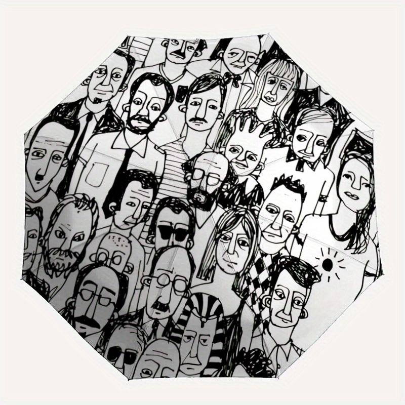 1pc Doodle Art Automatic Open, Sturdy Iron Frame, Compact Folding Design, All-Season Portable Umbrella for Women & Men, Outdoor Umbrella yy2
1pc Doodle Art Automatic Open, Sturdy Iron Frame, Compact Folding Design, All-Season Portable Umbrella for Women & Men, Outdoor Umbrella yy2
