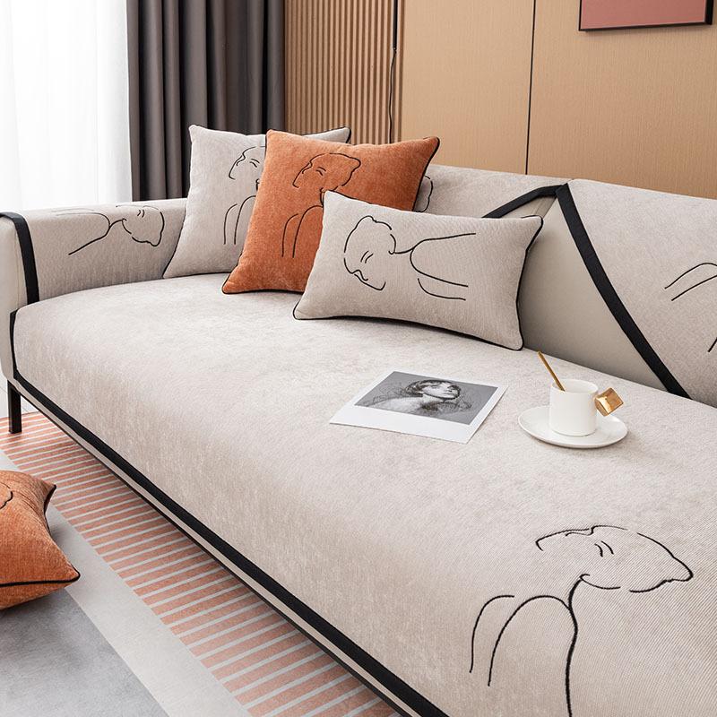 Chenille Sofa Cushion Light Luxury Modern High-End Non-Slip Sofa Cover Universal Four Seasons Seat Cushion Cover 70*70cm
Chenille Sofa Cushion Light Luxury Modern High-End Non-Slip Sofa Cover Universal Four Seasons Seat Cushion Cover 70*70cm